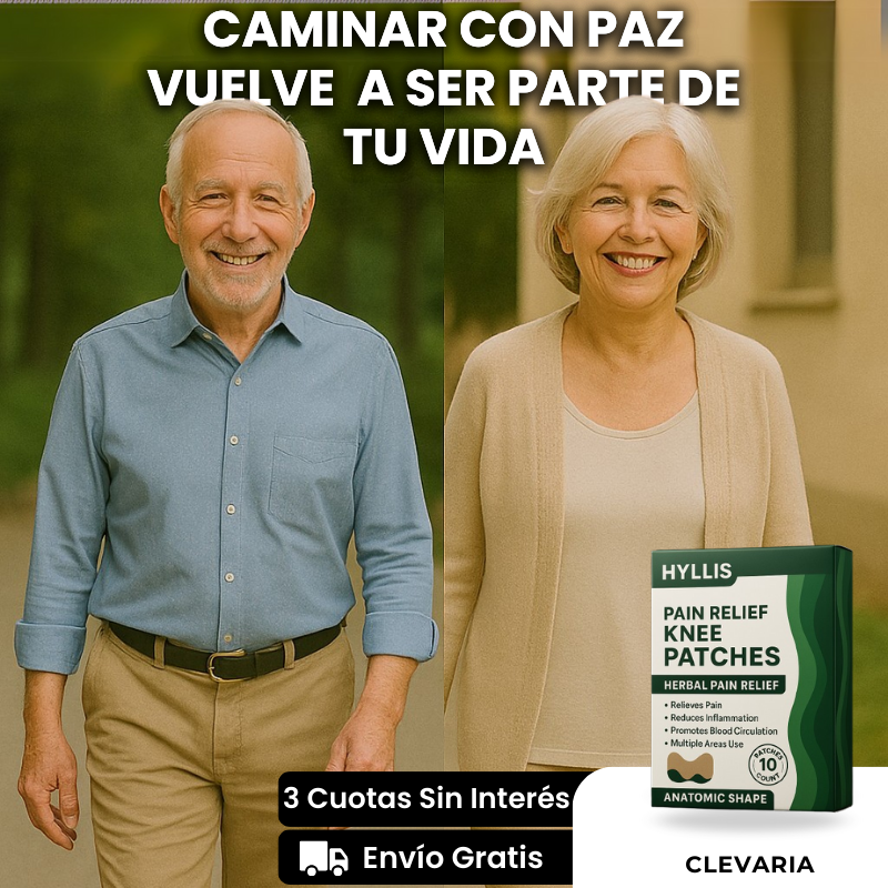 Adiós dolor de rodilla | Pack 30 parches – OFERTA ESPECIAL