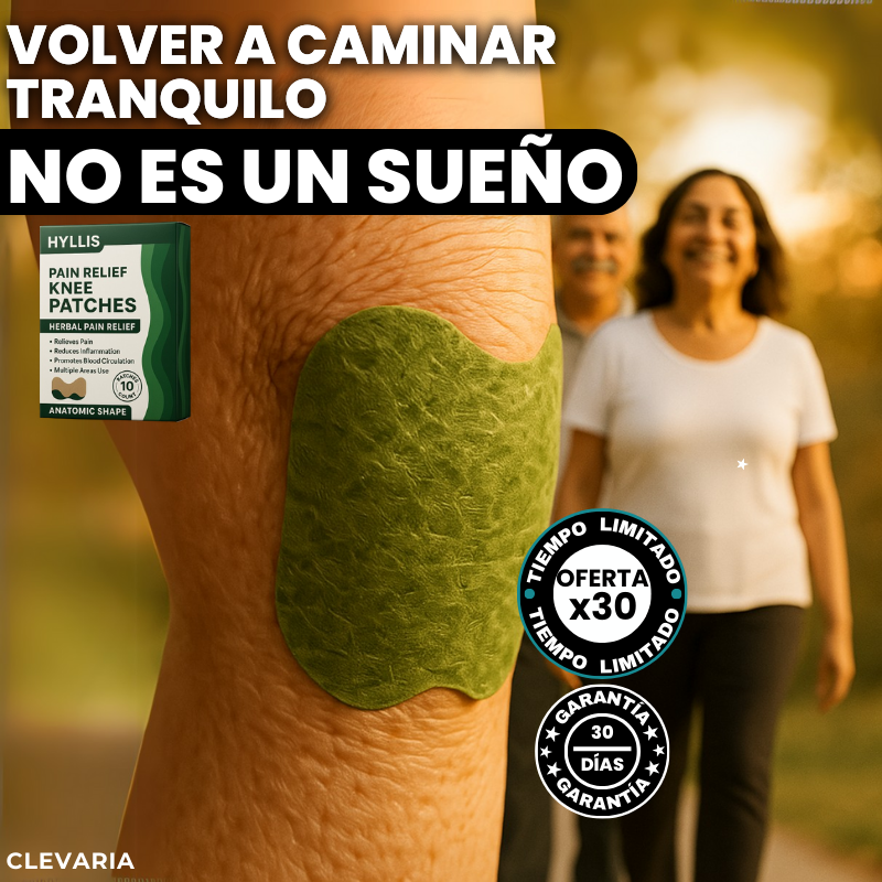 Adiós dolor de rodilla | Pack 30 parches – OFERTA ESPECIAL